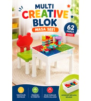 Multi Creative Blok Masa Seti - Slide Blocks - Lego Oyuncakları - Yaratıcı Top Oyunu - Creative Lego