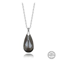 Swarovski Crystal Taşlı Damla Gümüş Kadın Kolye