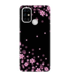 Casper Via F20 Kılıf Resimli Desenli Baskılı Silikon Kılıf Black flowers 1391