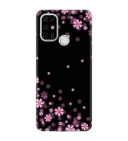 Casper Via F20 Kılıf Resimli Desenli Baskılı Silikon Kılıf Black flowers 1391