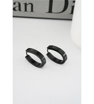 Kadın 316 L Paslanmaz Çelik 2,5 cm Elips Model Küpe