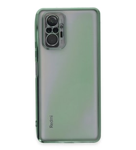 Redmi Note 10 Kılıf Lensli Silikon - Yeşil