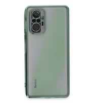 Redmi Note 10 Kılıf Lensli Silikon - Yeşil