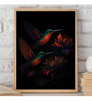 Ezgoola / Feng Shui Tablo / Kuş Tablo / İşyeri Tablo / İşyeri Hediye / Ev Hediye / Ev Dekoru / Poster / Özel Tasarım Hediye (Ahşap)