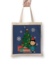 Lucy Van Pelt Around The Christmas Tree Bez Çanta Uzun Saplı