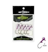 Kurşunlu Jighead Zoka - 7g - Fishack - Mor Beyaz (XHA02) - 5 Adet
