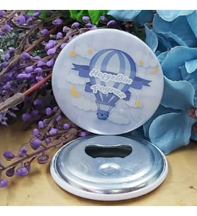 15 Adet Uçan Balon Konsetp Baskılı Erkek Bebek Metal Magnet Açacak 58 mm-