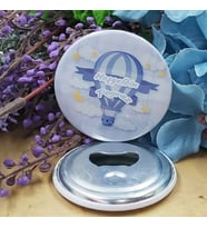15 Adet Uçan Balon Konsetp Baskılı Erkek Bebek Metal Magnet Açacak 58 mm-