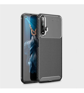 Huawei Honor 20 Uyumlu Kılıf Zore Negro Silikon Kapak (Kahverengi)