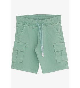 Breeze Girls & Boys Erkek Çocuk Şort Kargo Cepli Bağcıklı 2-6 Yaş, Mint Yeşili