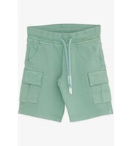 Breeze Girls & Boys Erkek Çocuk Şort Kargo Cepli Bağcıklı 2-6 Yaş, Mint Yeşili