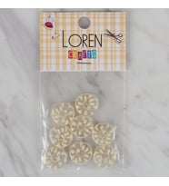 Crafts 8 Li Şeffaf Sarı Düğme - 30