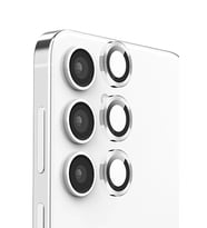 Newface Samsung Galaxy S25 Plus Raze Metal Kamera Lens - Gümüş