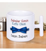 Babalar Günün Kutlu Olsun Canım Babam Baskılı Babalar Gününe Özel T Kupa Bardak-2