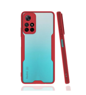Xiaomi Redmi Note 11t Kılıf Platin Silikon - Kırmızı