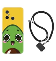 Xiaomi Redmi 12C Kılıf Silikon Boyun Askılı İpli Desenli Silikon Avo Şekerto 1626
