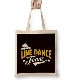 Line Dance Team Cowboy Hut Western Country Music Linedance Bez Çanta Uzun Saplı