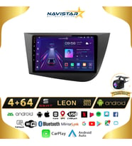 Seat Leon 4GB + 64GB 2005-2012 Model Android 13 Kablosuz Carplay Navigasyon Multimedya Sistemi
