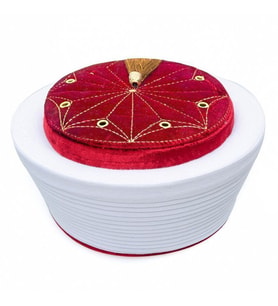 Endülüs  İmam Sarığı Bordo Renk-Keçe Üstü Cübbe Rengi Kumaş  174 gr