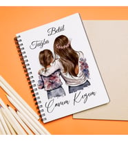 Canım Kızım Anne & Kız Tasarımlı Kişiye Özel Defter