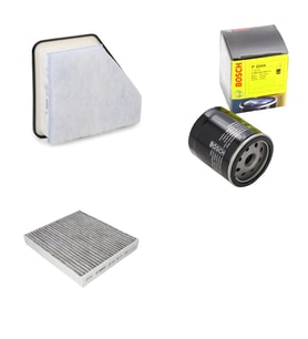 Bosch Filtre Bakım Seti Toyota Auris 1.4 D 4D Dizel 2007-2008 Hava + Yağ F. + Polen Filtre Bosch