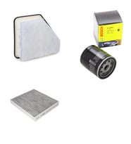 Bosch Filtre Bakım Seti Toyota Auris 1.4 D 4D Dizel 2007-2008 Hava + Yağ F. + Polen Filtre Bosch