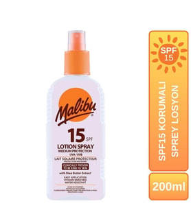 Malibu Güneş Koruyucu Sprey Losyon SPF15 200ml
