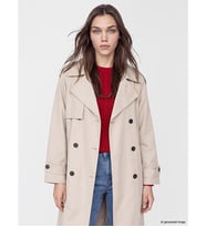 LCW Modest Bej Kuşaklı Kadın Gabardin Trençkot