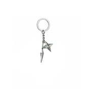 Naruto Gri Mızrak Figürlü Metal Anahtarlık – Anime Temalı Unisex Aksesuar