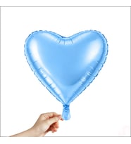 Kalp Folyo Balon, 45 cm - Mavi