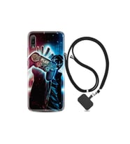 Huawei Y6 2019 Kılıf Silikon Desen Boyun Askılı Play Me 1757