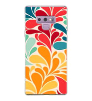 PrintiFy Samsung Galaxy Note 9 ile Uyumlu 1mm Slim Fit Retro Colors 5 Baskılı Şeffaf  Kılıf