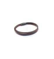 Minimal Dark Brown – Koyu Kahverengi Deri Erkek Bileklik-1388
