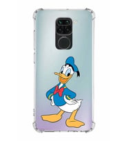 Xiaomi Redmi Note 9 Köşe Korumalı Antişok Kapak Donald Duck Tasarımlı Şeffaf  Kılıf