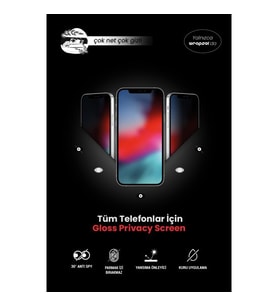 Mipo M46 Pro Parlak Hayalet Ekran Koruyucu Privacy Film