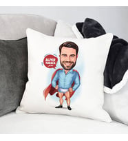 Kişiye Özel Çakma Süper Kahraman Karikatürlü Yastık