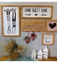 Çerçeve Ahşap çerçeve Home set.