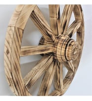 Otantik Çarşı Ahşap At Arabası Tekeri 60 cm.
