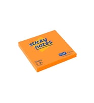 Kraf Yapışkanlı Not Kağıdı 76x76 mm 100 yp Neon Turuncu 7676N-O