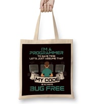 Programmer Coder Debugging Software Computer Science Coding Bez Çanta Uzun Saplı