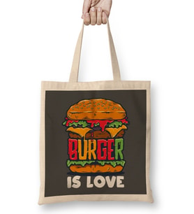 Burger Is Love Bez Çanta Uzun Saplı