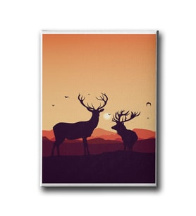 Geyik Canvas Tablo MİND578