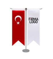 T Kırlangıç Masa Bayrağı (Direksiz) (Kırmızı)