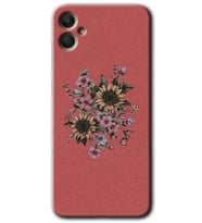 Galaxy A05 Kılıf HD Desen Baskılı Kılıf - Retro Çiçek