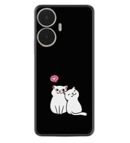 Realme C55 Kılıf Silikon Desen Özel Seri Love Cats 1690