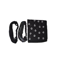 Lastikli Bandana Kedi Patili Ve Müzik Notalı Paraşüt Bandana Model Set