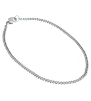 Erkek 2 mm Zincir Çelik Bileklik (Silver)