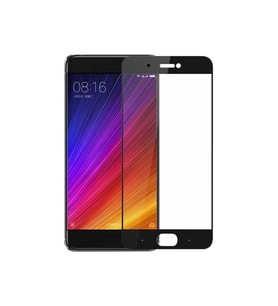 Xiaomi Mi 5S Ekran Koruyucu Ekranı Tam Kaplayan Düz Cam Ekran Koruyucu (Siyah)