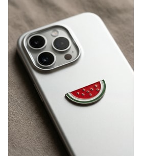 Yarım Karpuz Filistin Sembolü Telefon Arkası Süsü Sticker Etiket A300093