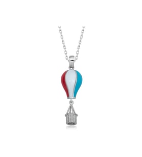 Gümüş Kapadokya Balon Kadın Kolye CSR2184488